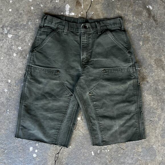 Carhartt Other - Carhartt green double knee work wear carpenter shorts